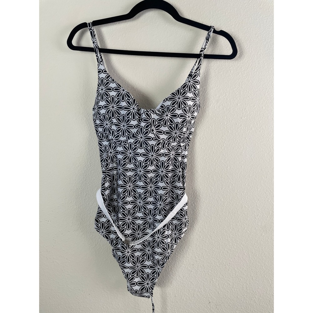 NEW Watercolors Kenny‎ Flowers Womens Large Floral One Piece Swimsuit Tropical